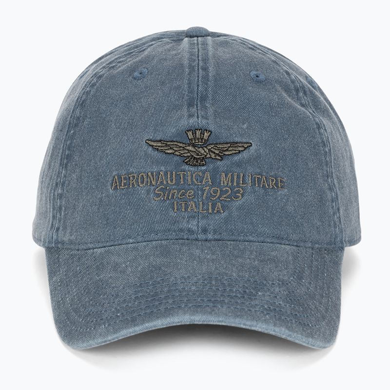 Cappello da baseball da uomo dell'Aeronautica Militare trattato con pigmenti blu navy 2