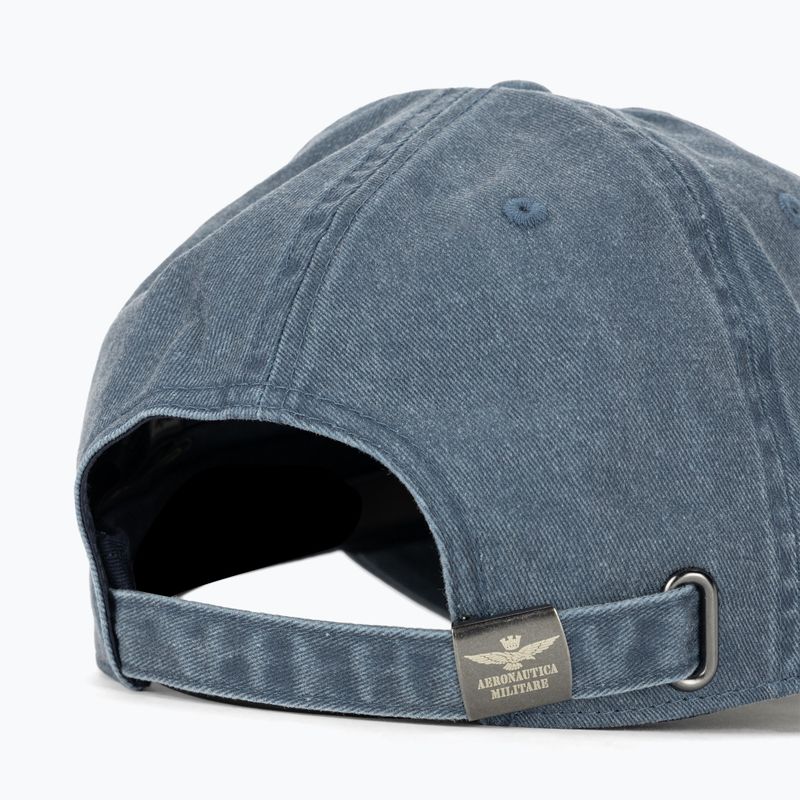Cappello da baseball da uomo dell'Aeronautica Militare trattato con pigmenti blu navy 4