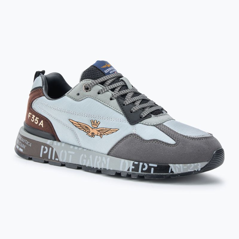 Aeronautica Militare scarpe da uomo SC276CT3380 marrone/bianco