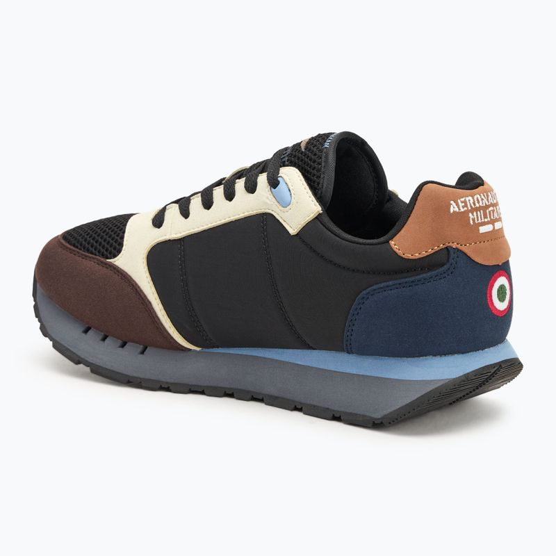 Aeronautica Militare scarpe da uomo SC292CT3331 blu/marrone chiaro/nero 3