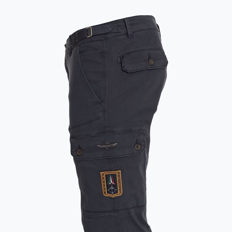 Pantaloni da uomo Aeronautica Militare Heritage blu scuro 3