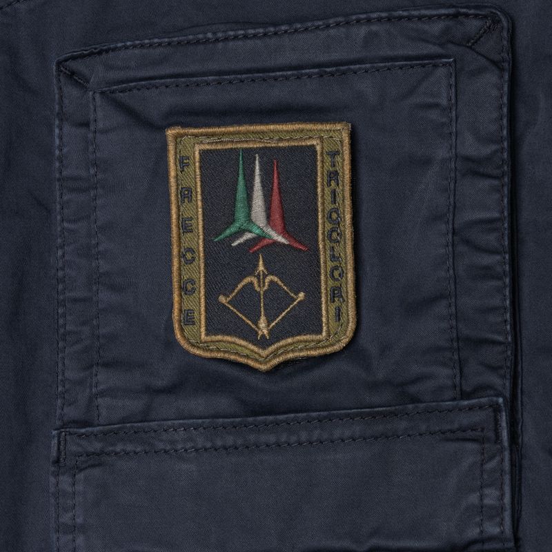 Pantaloni da uomo Aeronautica Militare Heritage blu/nero 3