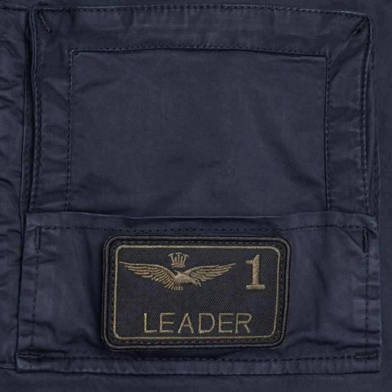 Pantaloni da uomo Aeronautica Militare Heritage blu/nero 4