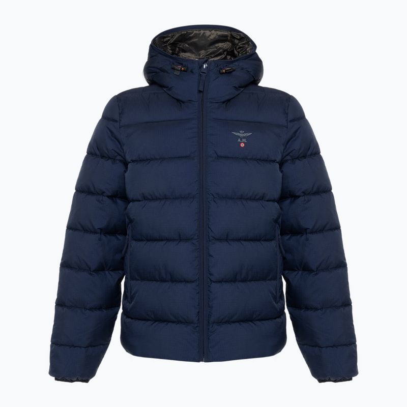 Piumino invernale da uomo Aeronautica Militare Flying Team blu scuro