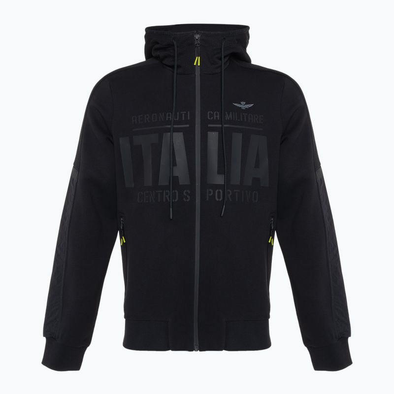 Felpa da uomo Aeronautica Militare Sport jet nero