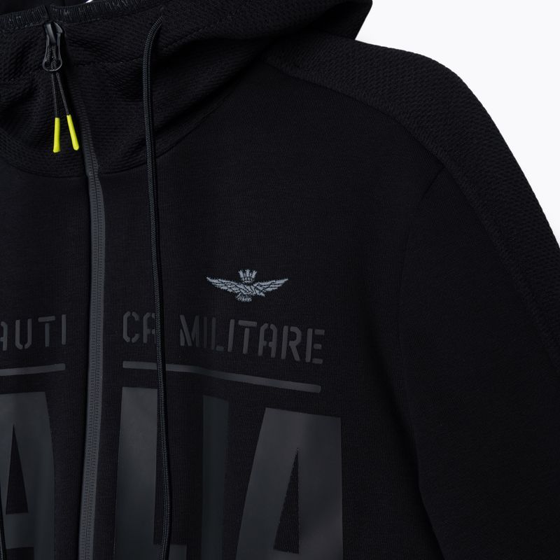 Felpa da uomo Aeronautica Militare Sport jet nero 3
