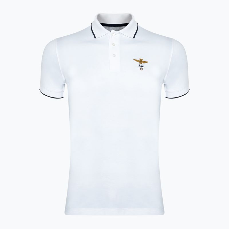 Polo Aeronautica Militare Essential off white da uomo