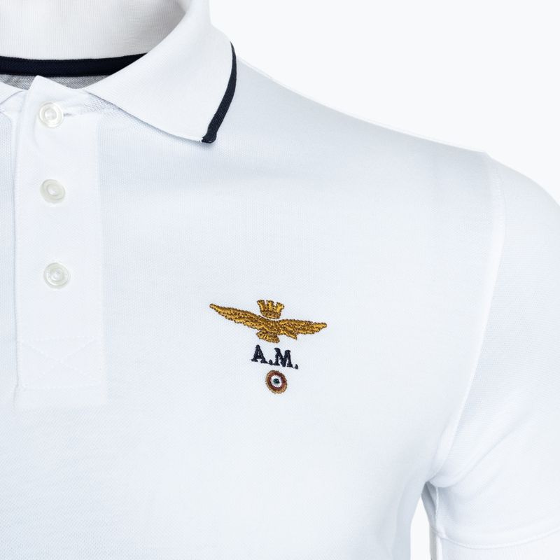 Polo Aeronautica Militare Essential off white da uomo 3