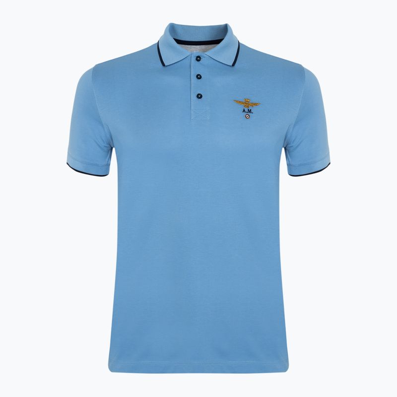 Polo Aeronautica Militare Essential uomo blu chiaro