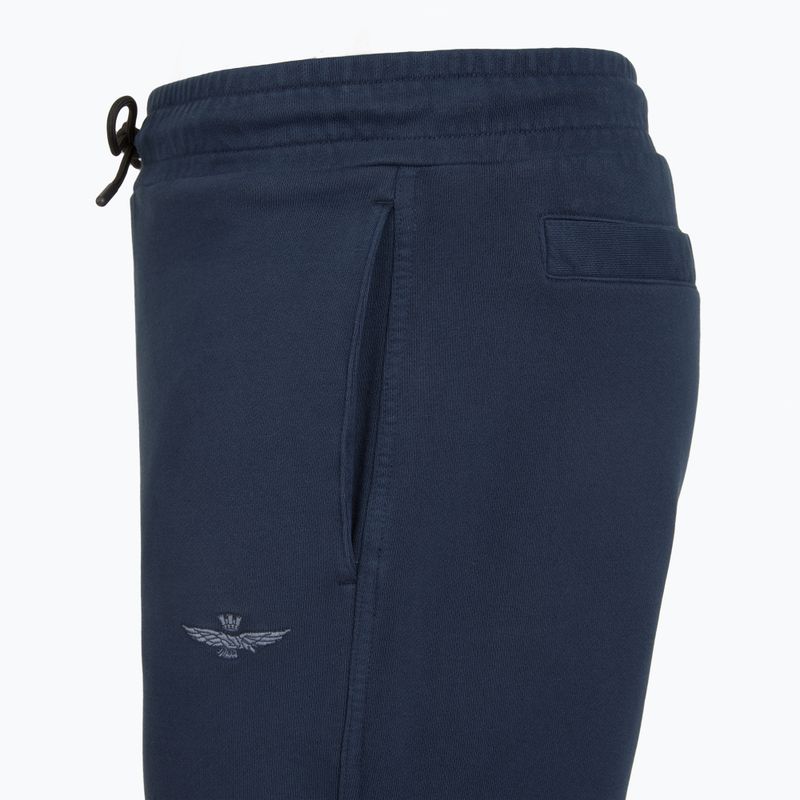 Pantaloncini da uomo Aeronautica Militare 251BF013F539 blu navy washed 4