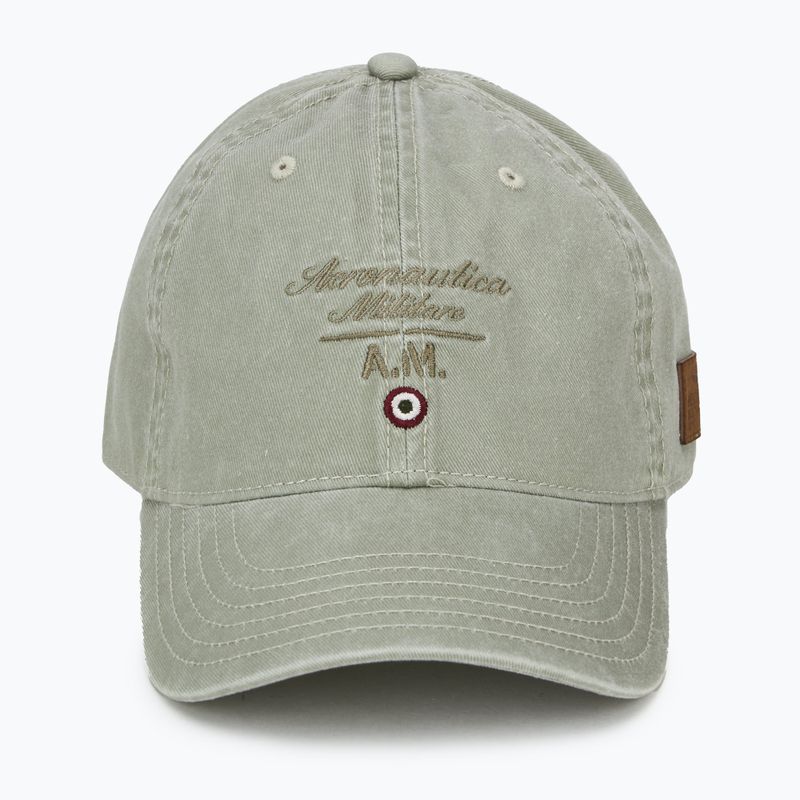 Cappello da baseball da uomo Aeronautica Militare 251HA1204CT2476 stone beige washed 2
