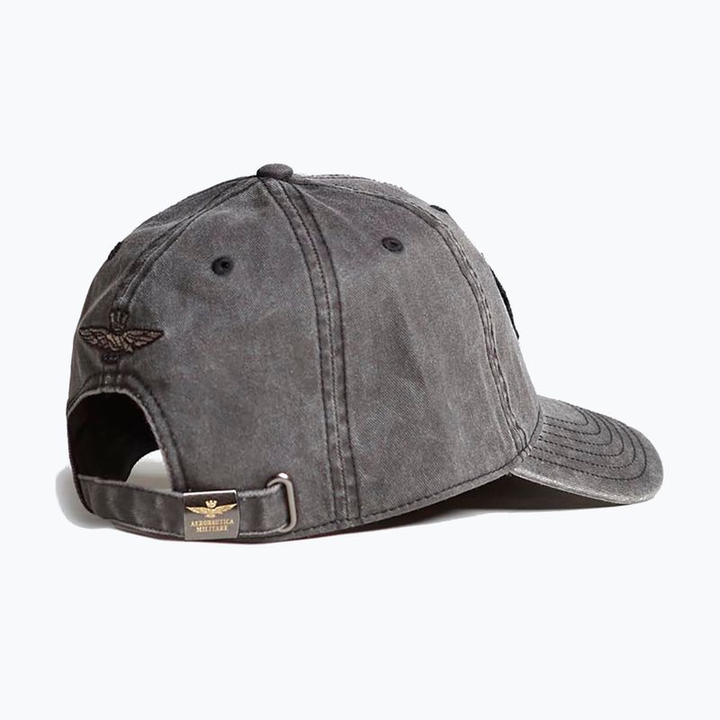 Cappello da baseball Aeronautica Militare da uomo 251HA1211CT2476 nero lavato 2