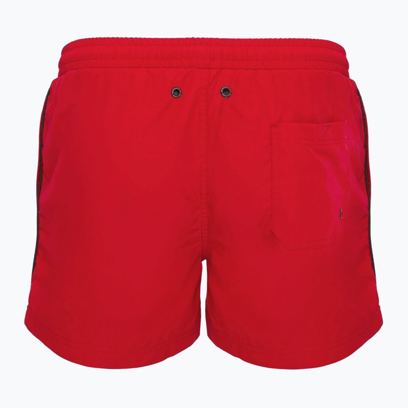 Pantaloncini da bagno da uomo Aeronautica Militare 251BW223CT2967 rosso tango 2