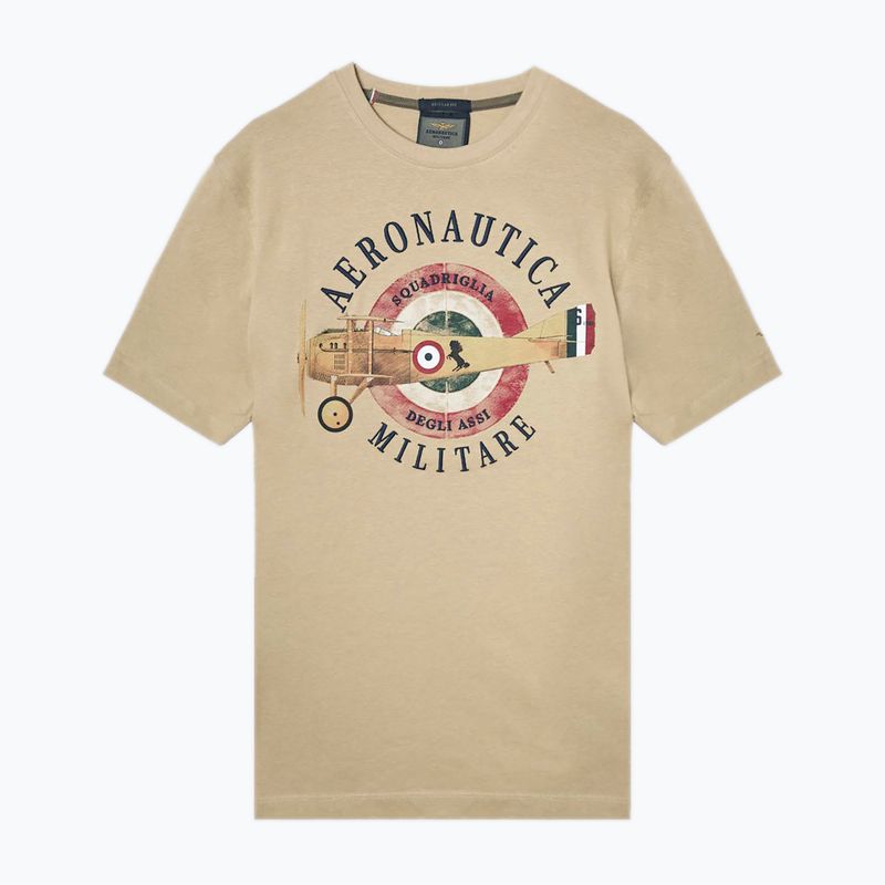T-shirt uomo Aeronautica Militare Squadriglia degli Assi antilope beige
