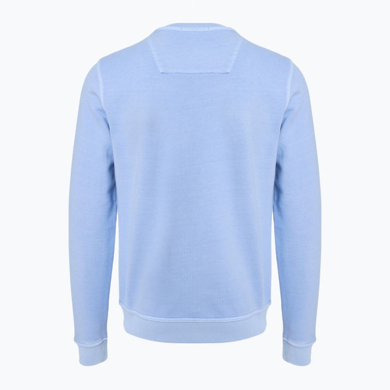 Felpa da uomo Aeronautica Militare Girocollo lavaggio blu ghiaccio 2