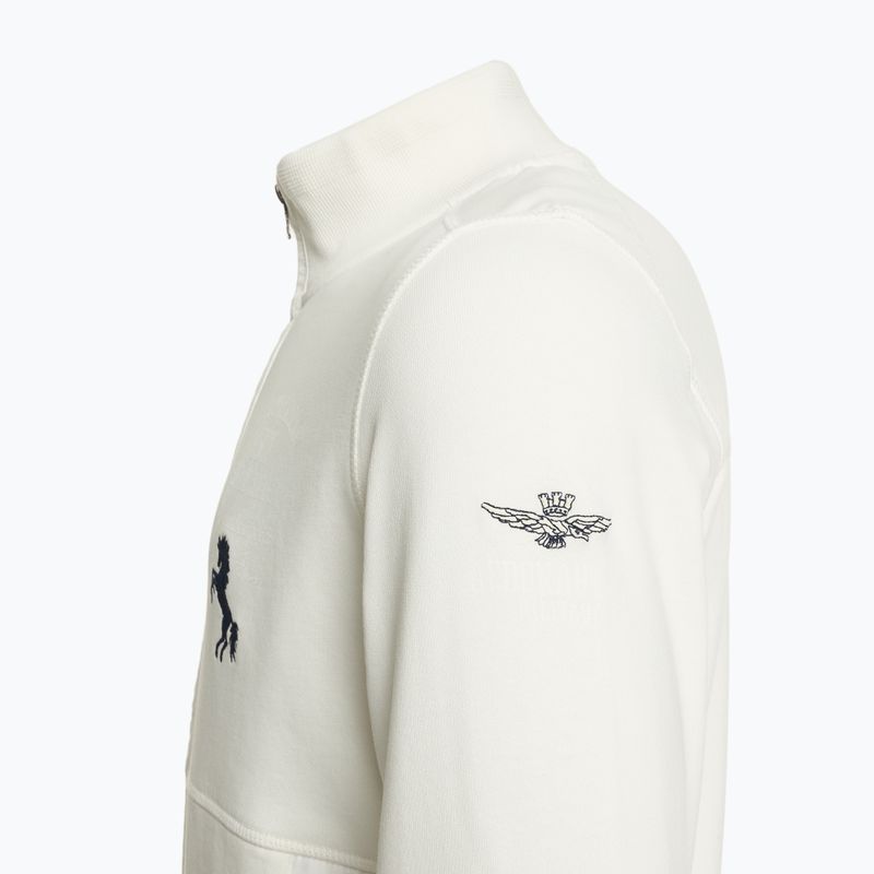 Felpa da uomo Aeronautica Mailitare 251FE2006F581 bianco latte 3