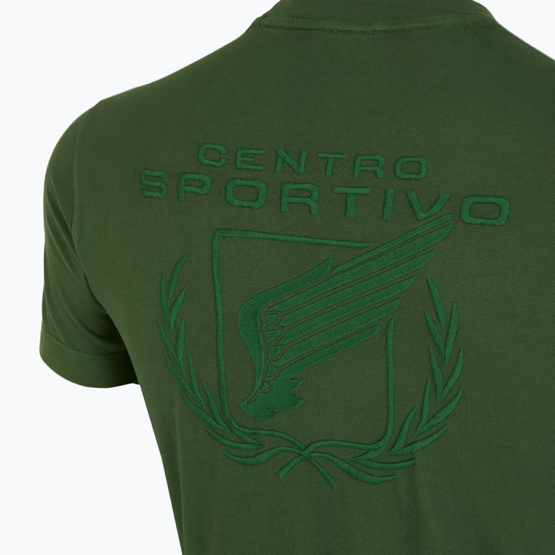 T-shirt da uomo Aeronautica Militare 251TS2377J633 verde foresta lavato 4