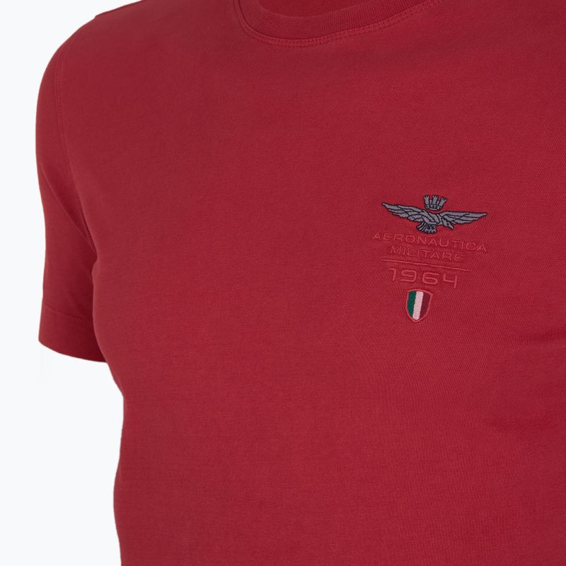 T-shirt da uomo Aeronautica Militare 251TS2377J633 tango red washed 3