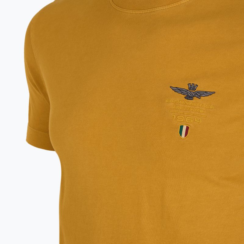 T-shirt da uomo Aeronautica Militare 251TS2377J633 golden spice washed 3