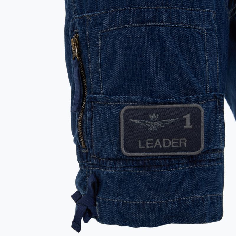 Pantaloncini da uomo Aeronautica Militare 251BE252CT3507 indigo 4
