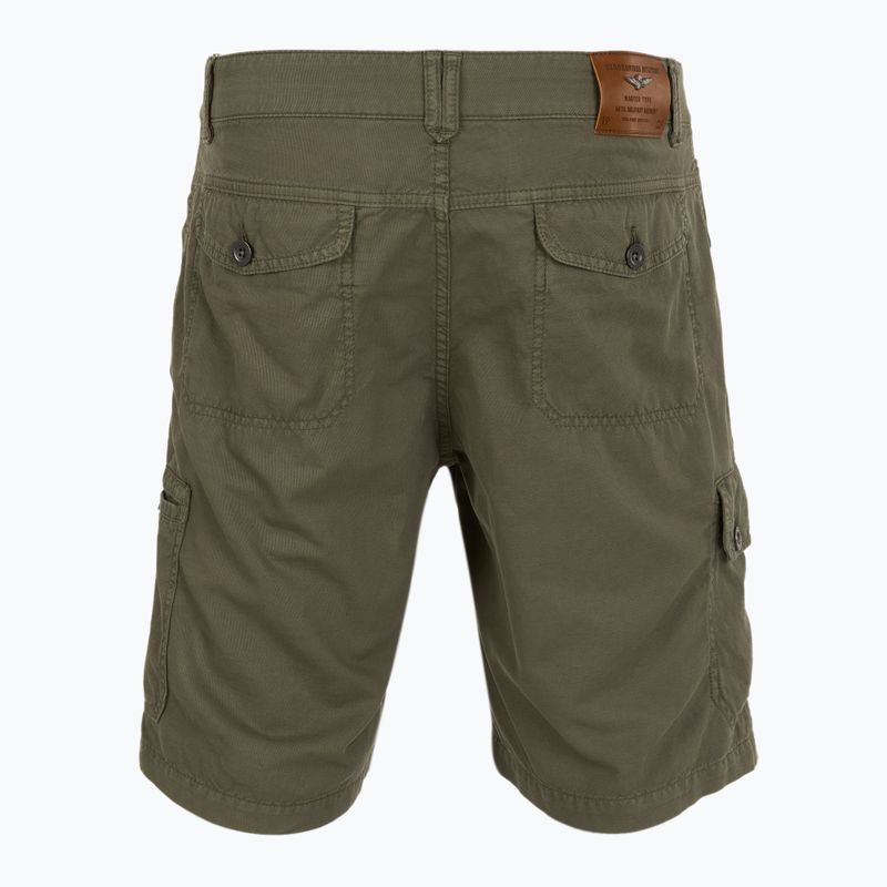 Pantaloncini da uomo Aeronautica Militare 251BE259CT3526 military olive washed 2