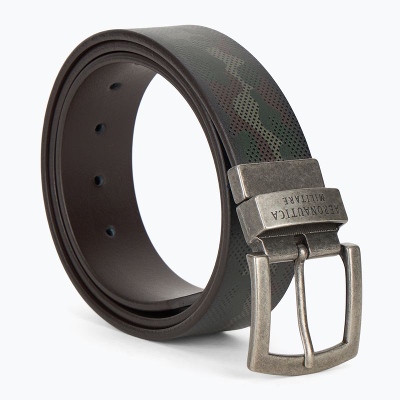 Cintura da uomo Aeronautica Militare 251CP264PL276 camou military olive / testa di moro