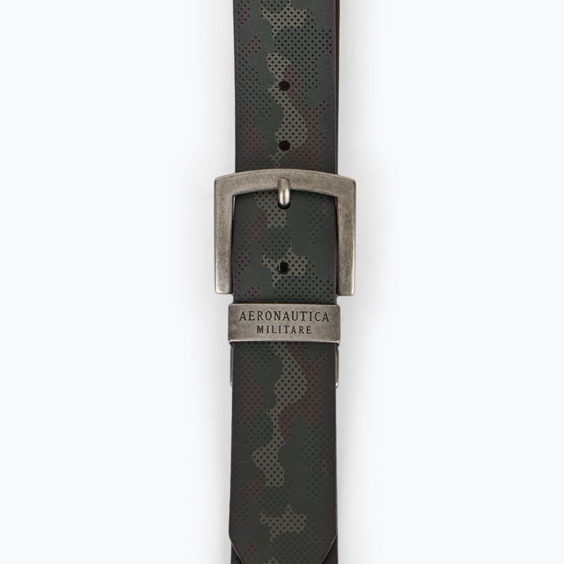Cintura da uomo Aeronautica Militare 251CP264PL276 camou military olive / testa di moro 2