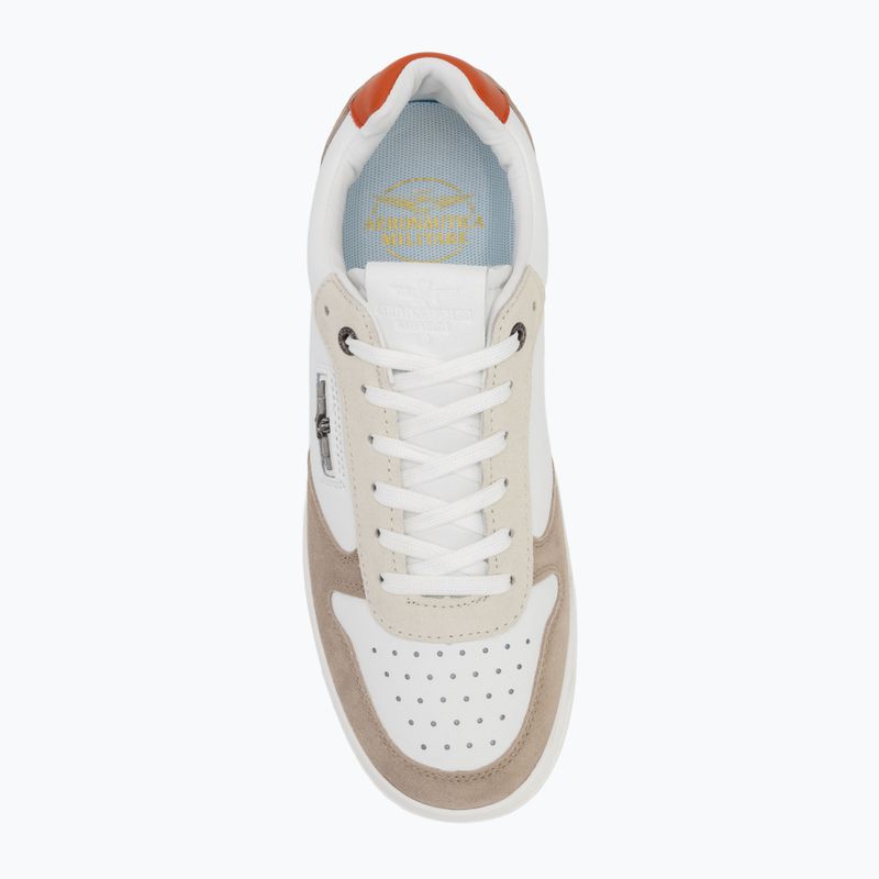 Aeronautica Militare scarpe da uomo 251SC235PL244 bianco/beige 5
