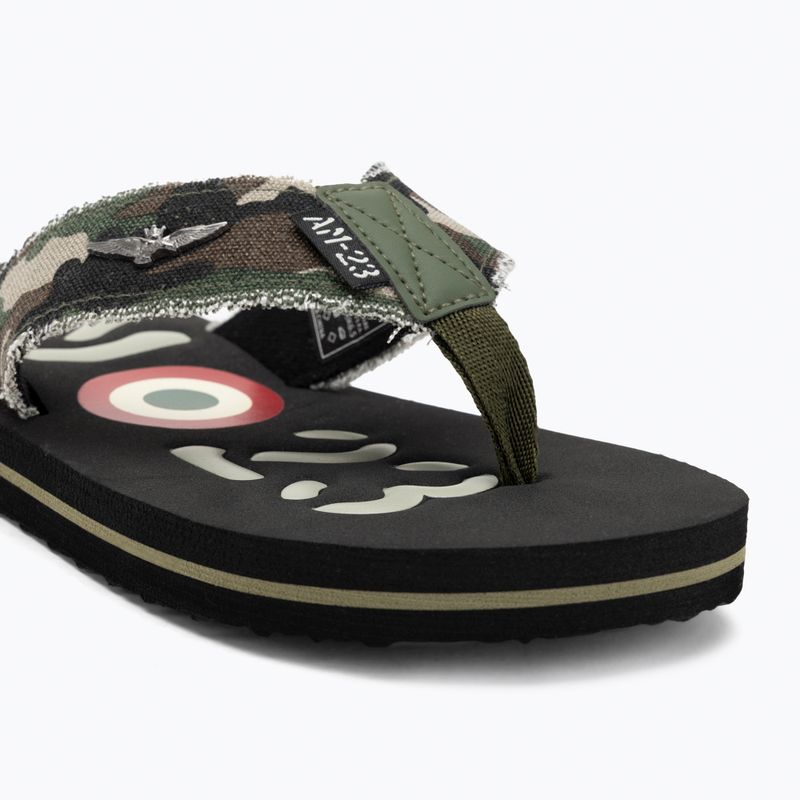 Aeronautica Militare Uomo 251SC310CT3593 infradito verde mimetico 7