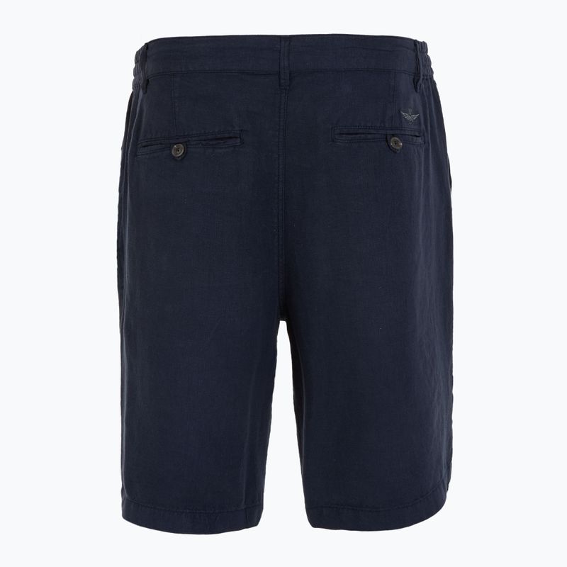 Pantaloncini da uomo Aeronautica Militare 251BE253CT3508 blu navy washed 2