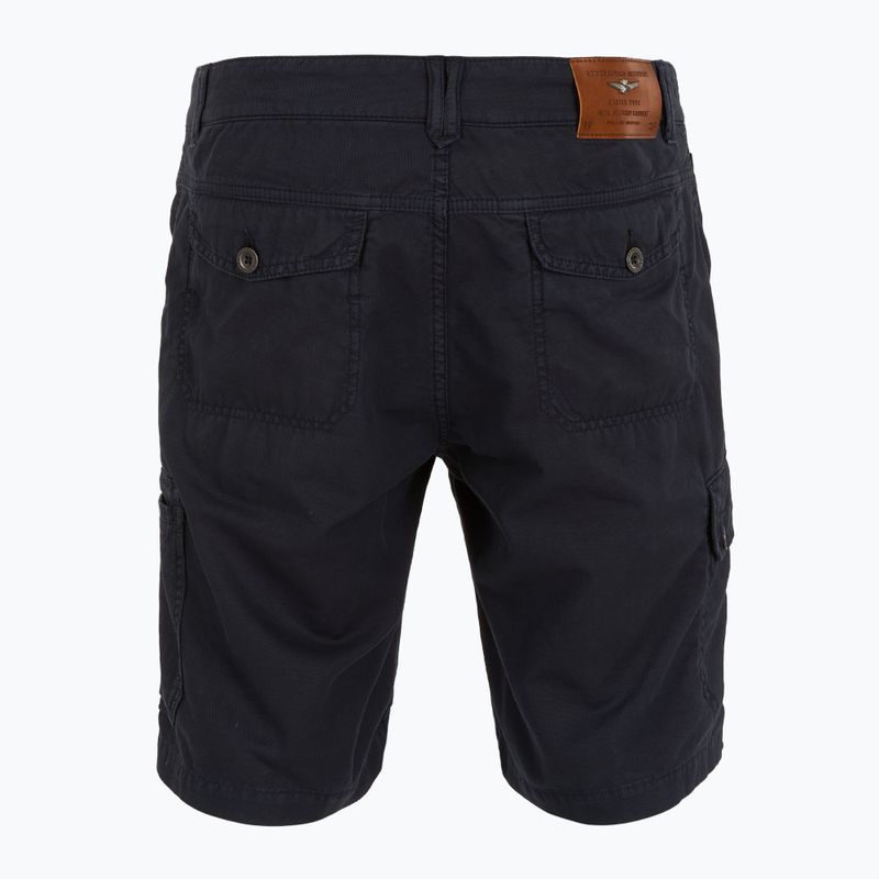 Pantaloncini da uomo Aeronautica Militare 251BE259CT3526 blu navy washed 2
