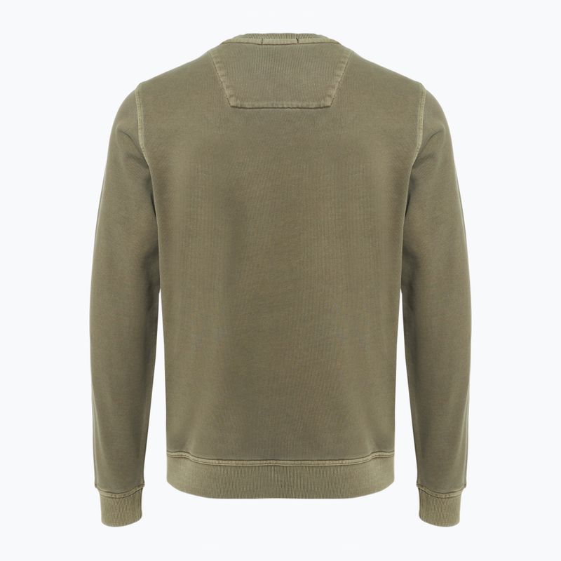 Felpa da uomo Aeronautica Militare Girocollo lavaggio oliva militare 2