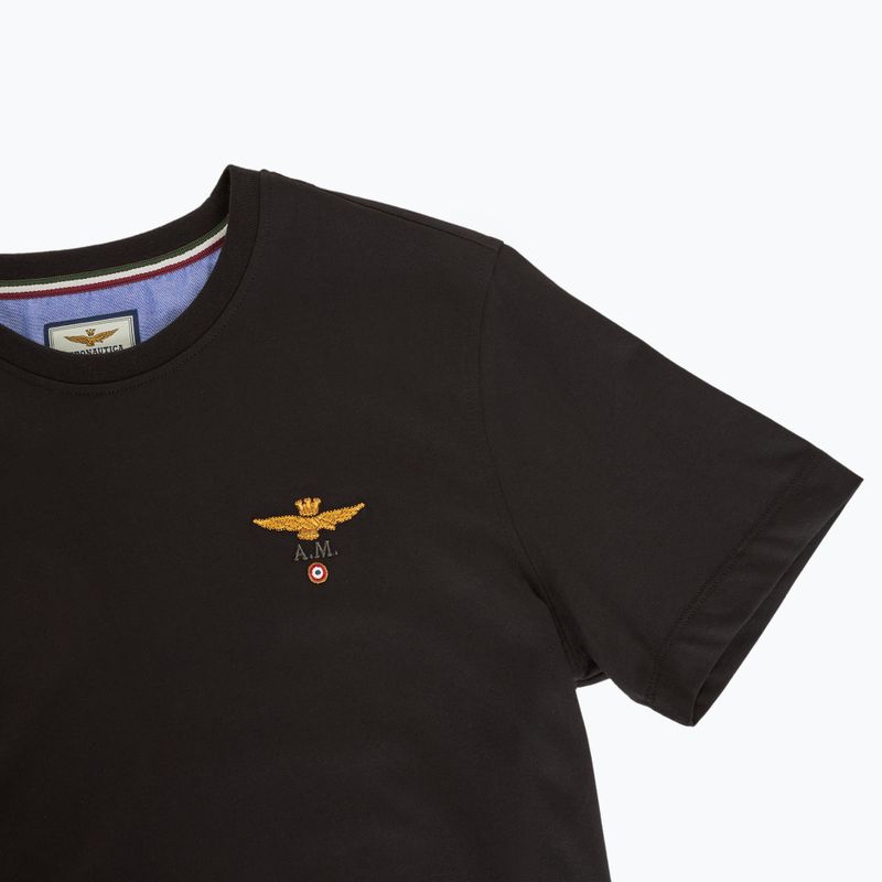 Maglietta Aeronautica Militare Essential jet black da uomo 3