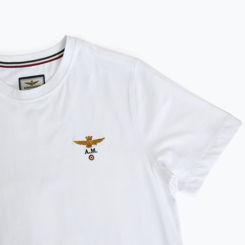 Maglietta Aeronautica Militare Essential da uomo in bianco sporco 3