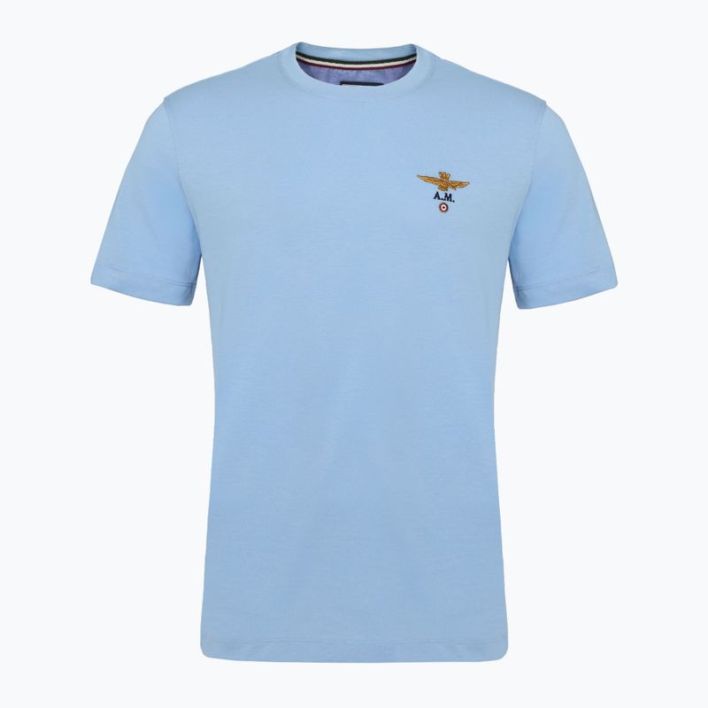 T-shirt Aeronautica Militare Essential uomo blu ghiaccio