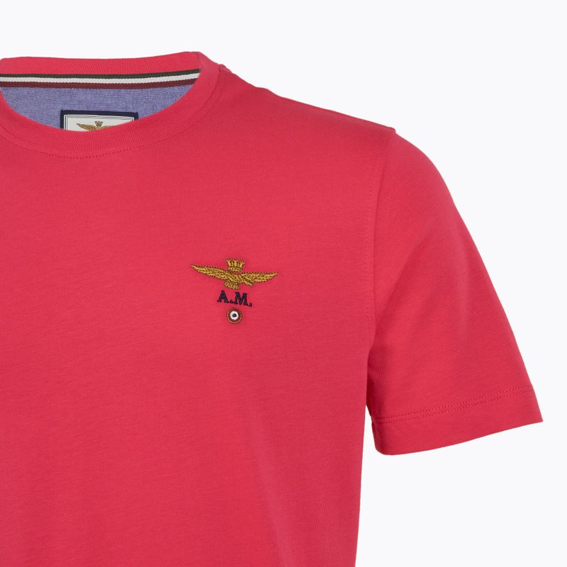 T-shirt da uomo Aeronautica Militare Essential magenta 3