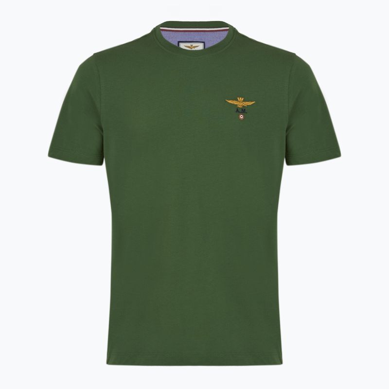 T-shirt da uomo Aeronautica Militare Essential verde foresta