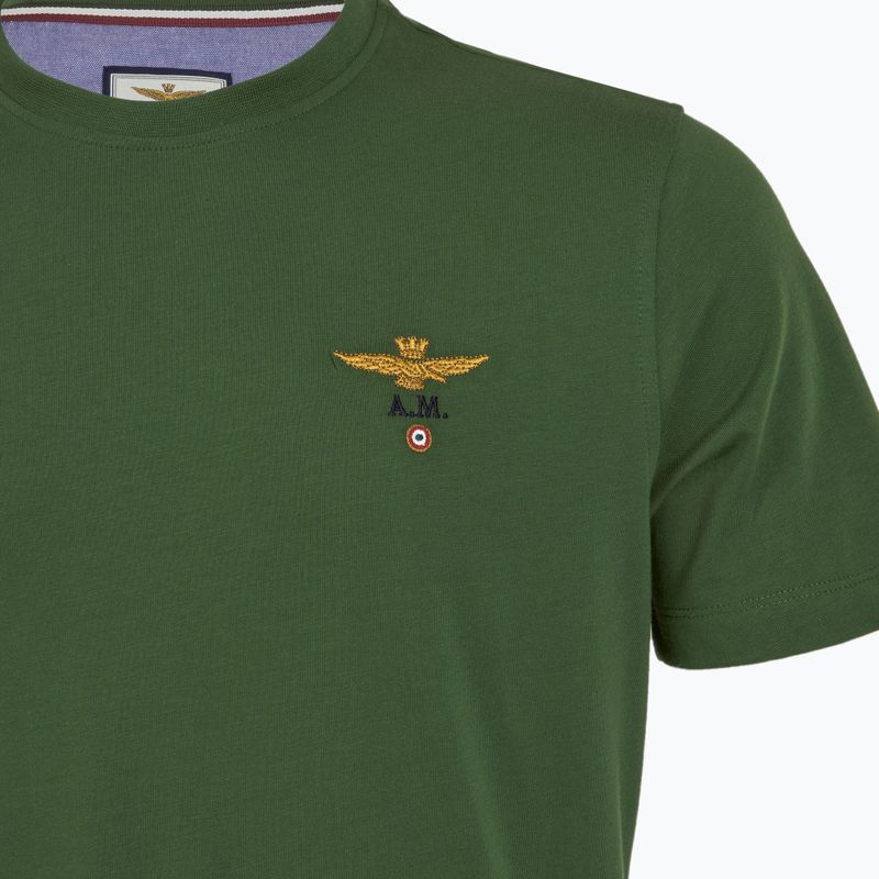 T-shirt da uomo Aeronautica Militare Essential verde foresta 3