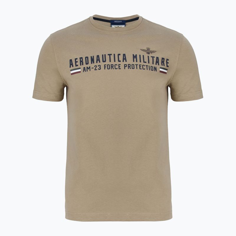 T-shirt Aeronautica Militare Heritage dune beige da uomo