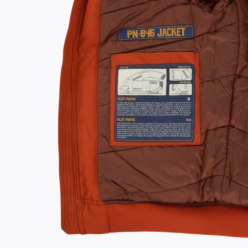 Giacca Aeronautica Militare da uomo 252AB3024UCT03151 Lth arancione 8
