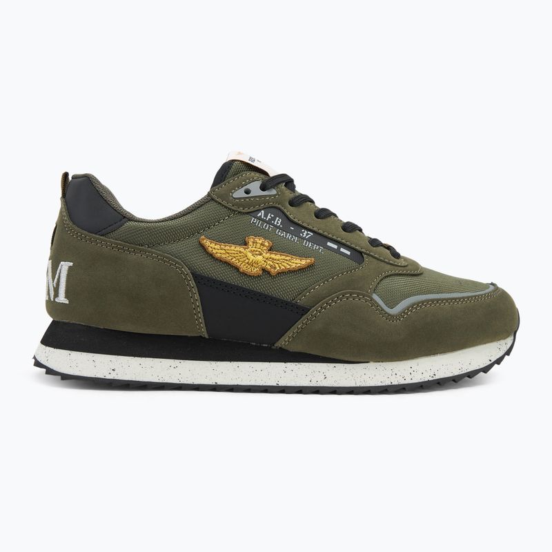 Scarpe da uomo Aeronautica Militare 252SC0288UCT03545 dark green 2