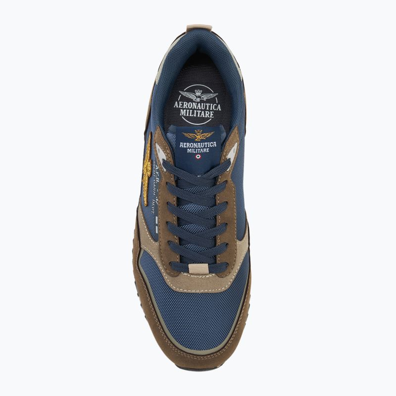 Scarpe da uomo Aeronautica Militare 252SC0288UCT03545 navy blue/brown 5