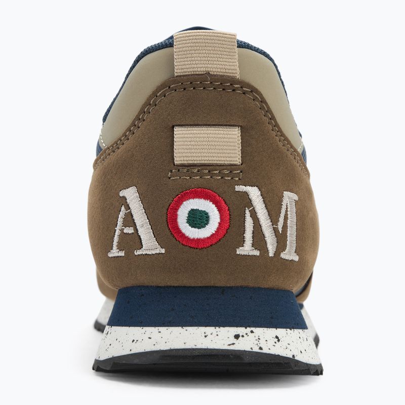Scarpe da uomo Aeronautica Militare 252SC0288UCT03545 navy blue/brown 6