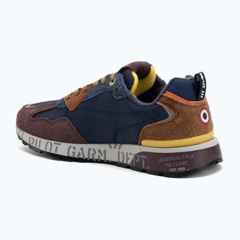 Scarpe da uomo Aeronautica Militare 252SC0276UCT03546 multicolor navy blue/burnt/burgundy 3
