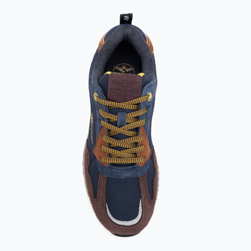 Scarpe da uomo Aeronautica Militare 252SC0276UCT03546 multicolor navy blue/burnt/burgundy 8