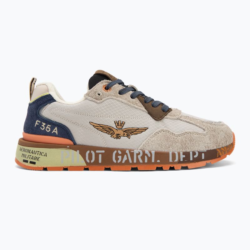 Scarpe uomo Aeronautica Militare 252SC0276UCT03546 multicolor beige/navy blue 2