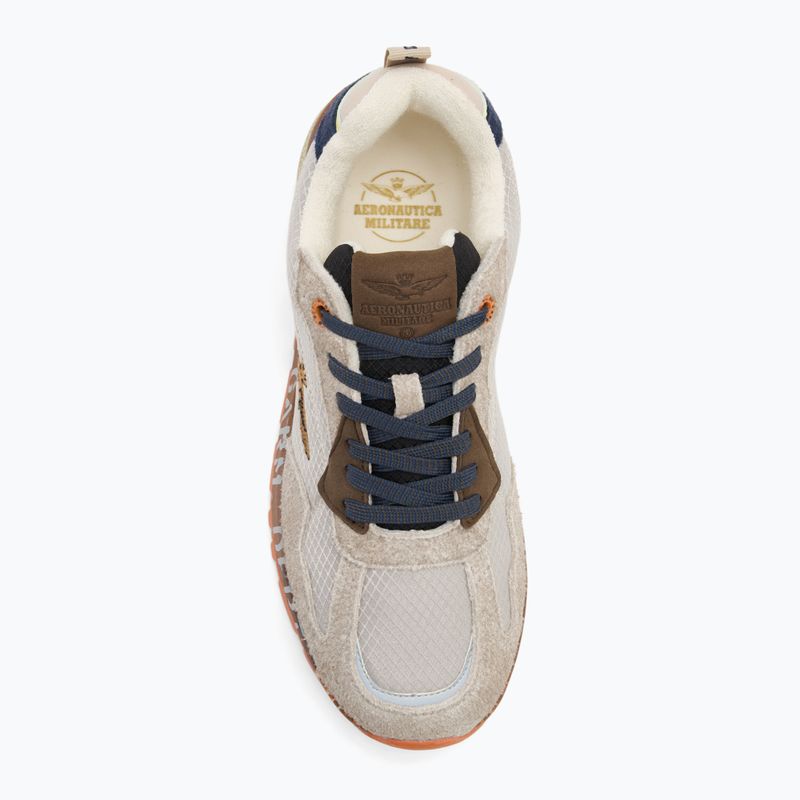 Scarpe uomo Aeronautica Militare 252SC0276UCT03546 multicolor beige/navy blue 5