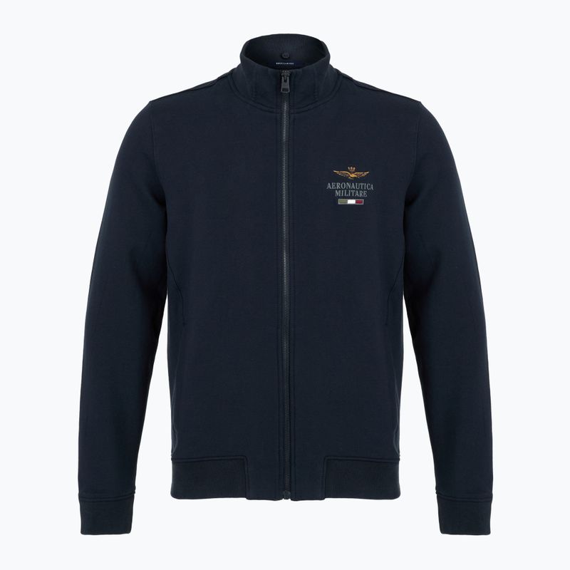 Felpa uomo Aeronautica Militare Hoodie navy blue 4