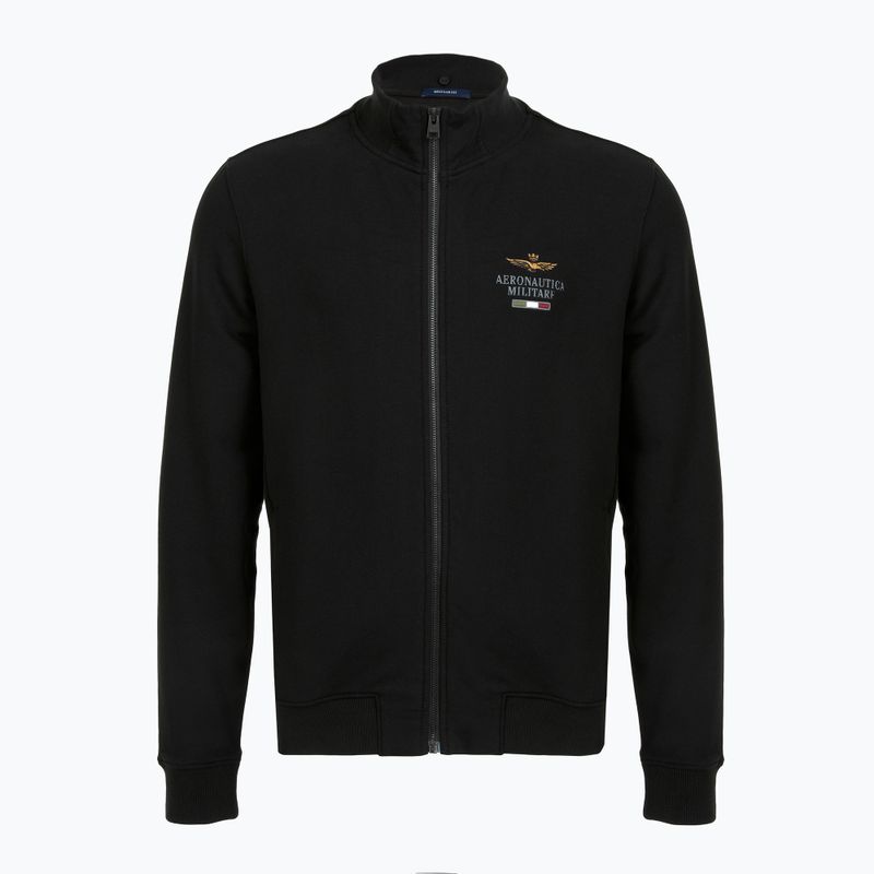 Felpa uomo Aeronautica Militare Hoodie jet black 4