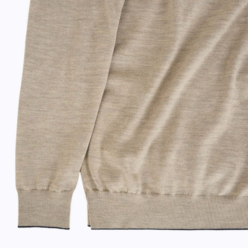 Maglione da uomo Aeronautica Militare 1/2 Zip sand melange 3